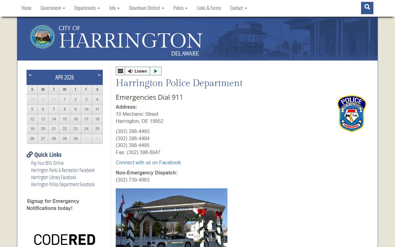 Harrington Recent Bookings Harrington Police Department