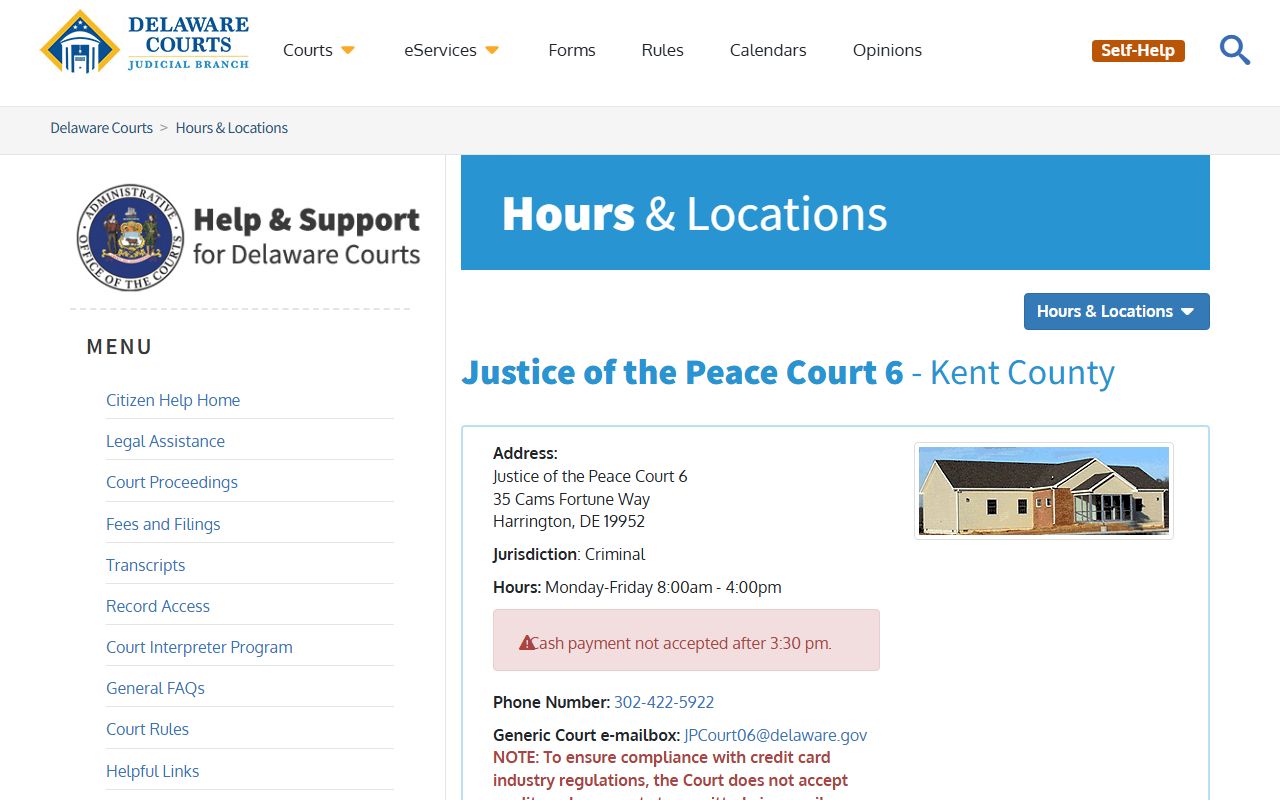 Harrington Recent Bookings Justice of the Peace Court 6