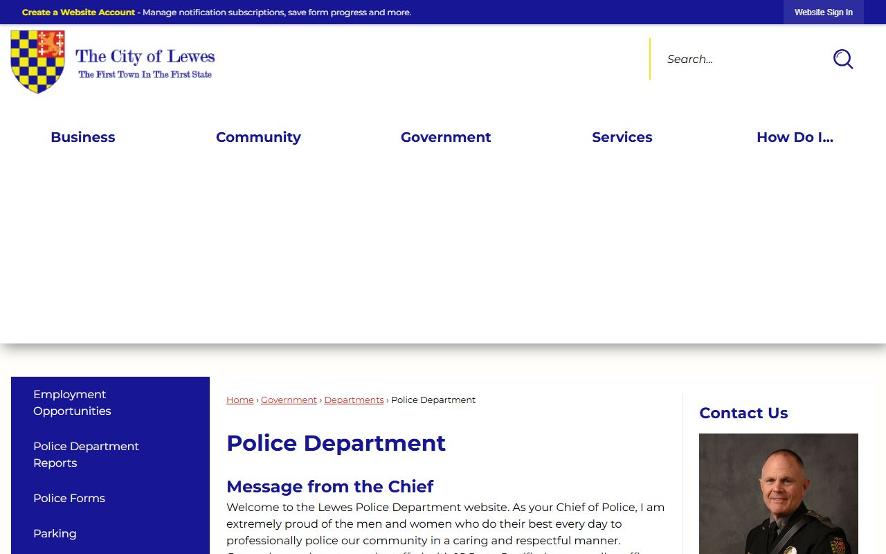 Lewes Recent Bookings Lewes Police Department page