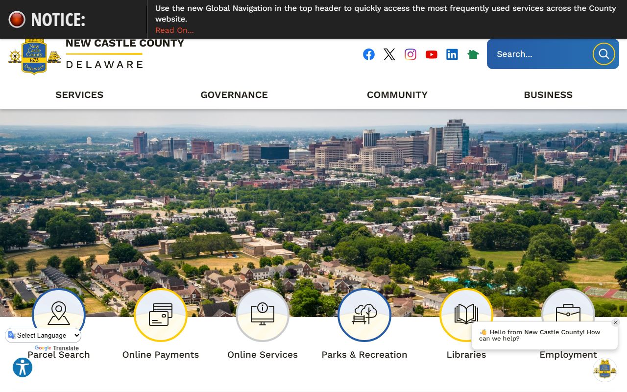 New Castle County Recent Bookings government main portal