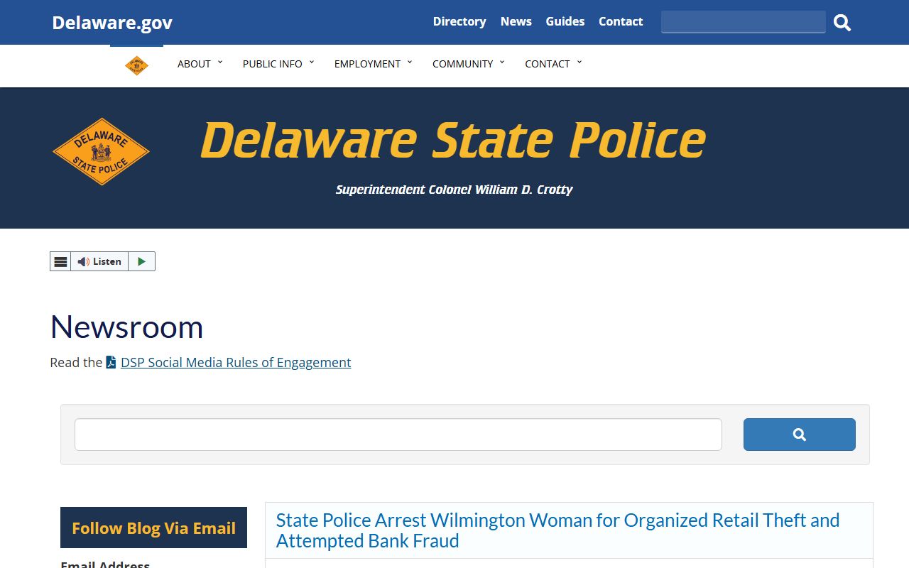 Delaware Recent Bookings DSP Newsroom